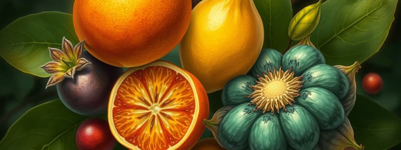 Fruit Types and Biological Concepts