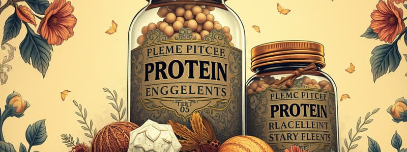 Protein Supplements and Nutrients Overview