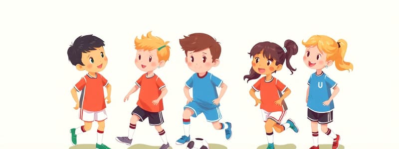 Illustration von Kindern im Sportteam