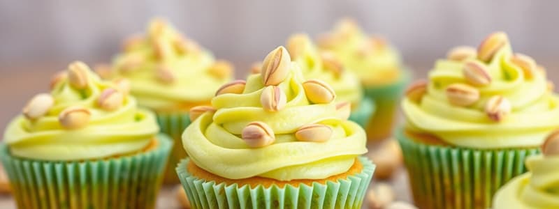 History and Popularity of Cupcakes and Pistachios