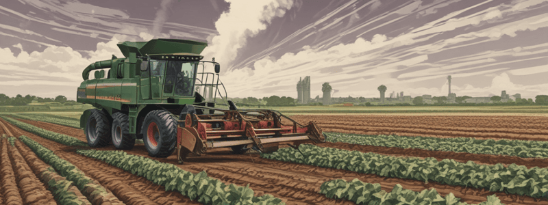 Sugar Beet Harvesting and Sugar Production Process