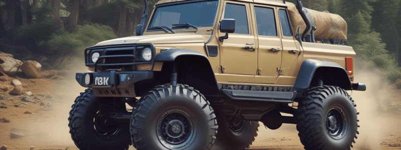 Off Road Driving Wheels & Tyres Quiz