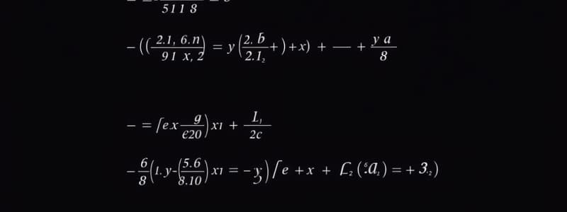 Linear Equations Flashcards: Homogenous Systems