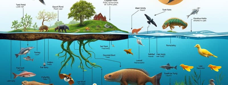 Trophic Levels and Food Webs Quiz