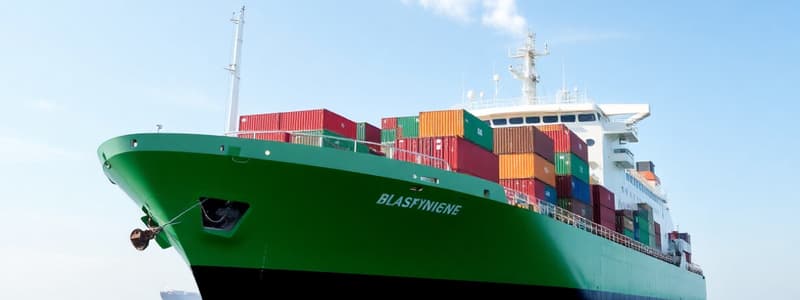 Biofuel Impact on Shipping Emissions