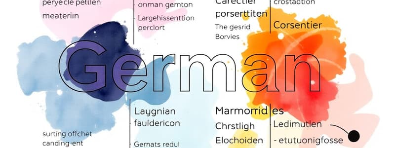 German Language Overview and Grammar