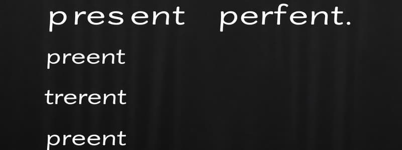 Present Perfect Continuous Rules