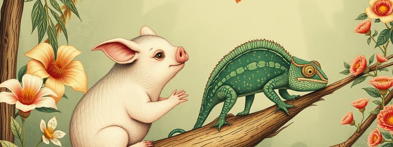 Summary of The Pig And The Chameleon