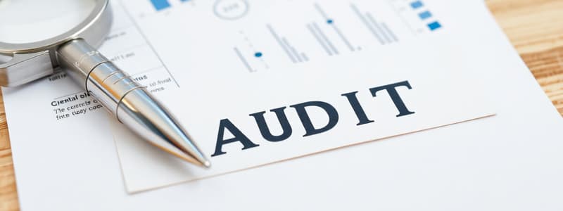 Audit Planning and Documentation Quiz