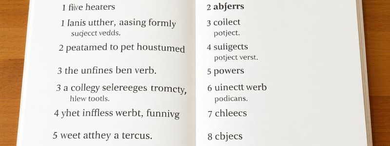 English Grammar: Adverbs and Verb Tenses