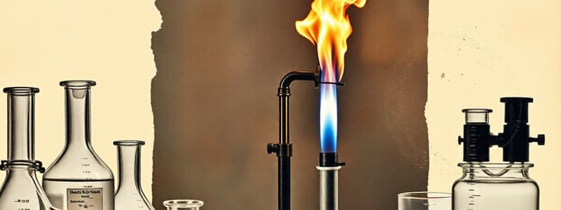 Lab Equipment and Bunsen Burner