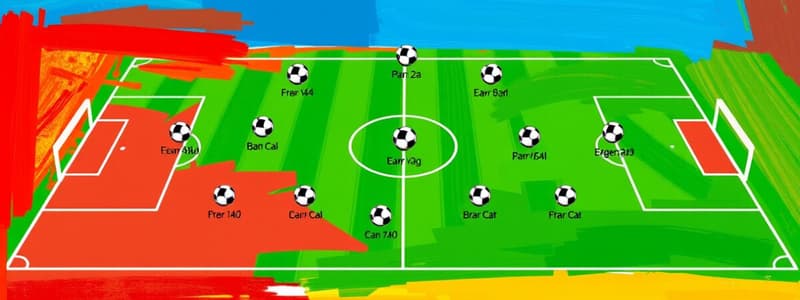 Soccer Team Structures and Formations