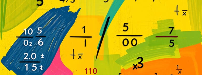 Basic Arithmetic and Fractions Quiz