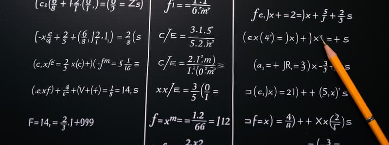 Maths 2 - Solving for X and Derivative Tests