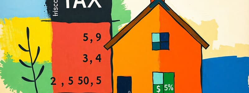 Taxation and Home Loan Eligibility Quiz