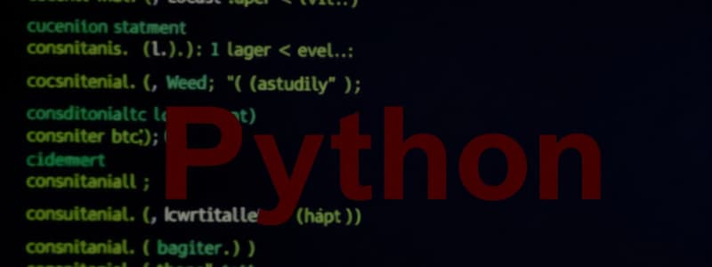 Python: Conditional and Looping Statements