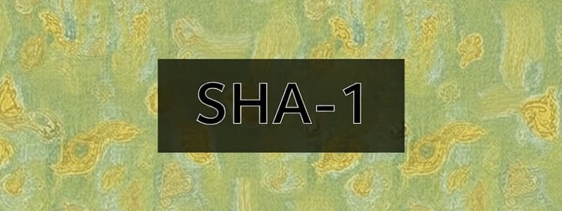 SHA-1 Hash Function Overview