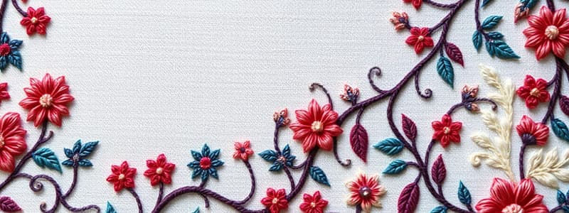 Embroidery Stitch Quiz