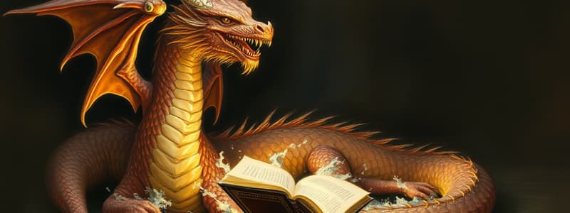 STAGE 3 Mythical Creatures: Dragons as Pets