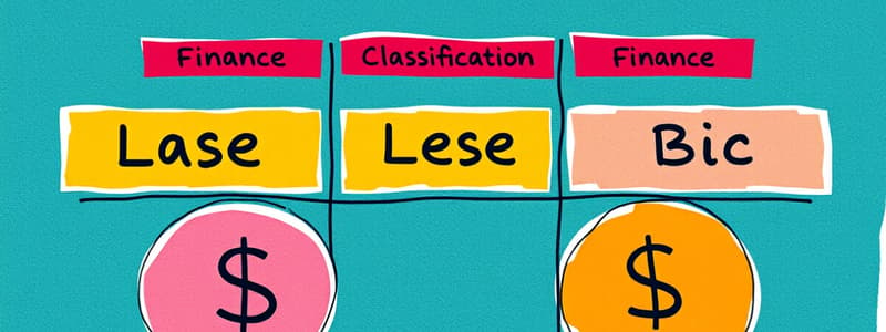 Lease Classification Tests