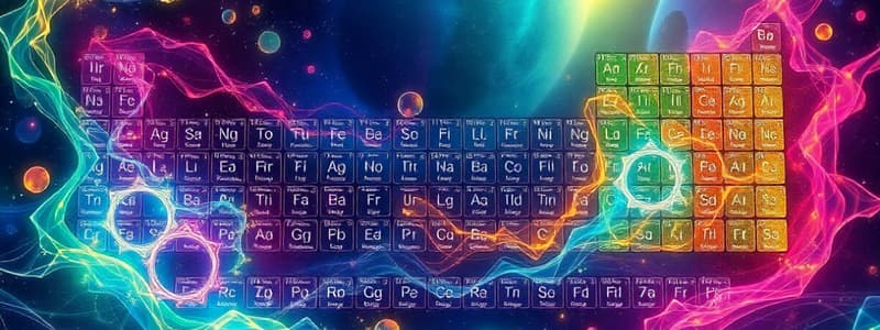 Chemistry Chapter: Ions and Periodic Table