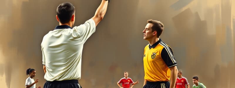 Soccer Referee Signals Flashcards