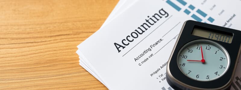 Fundamentals of Financial Accounting