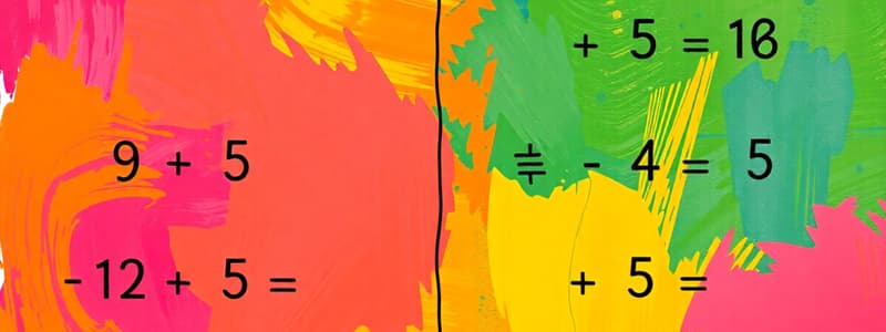 Basic Addition and Subtraction Problems