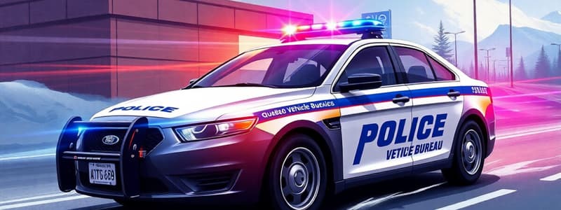 Demande de Véhicules et Services de Police