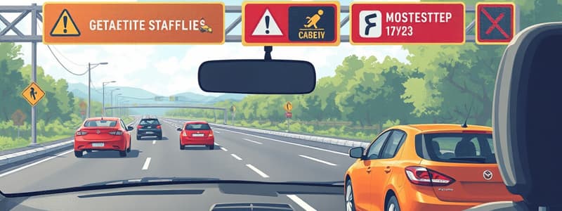 Driving Rules and Regulations Quiz