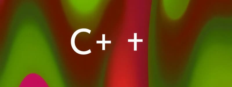 C++ Programming Basics