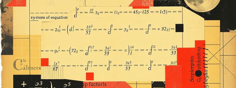 Mathematics of Systems of Linear Equations