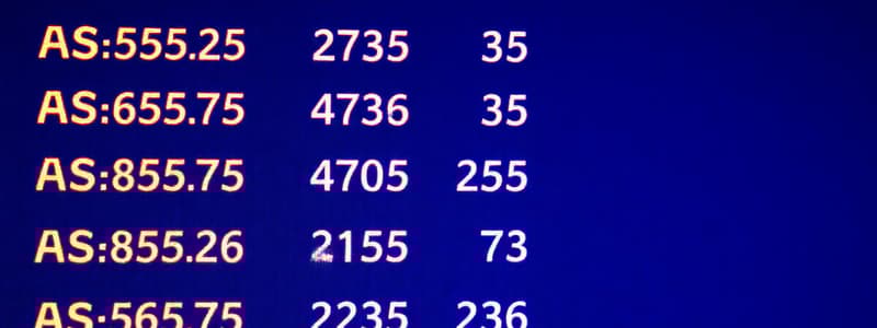 Standard Codes in Aviation & Travel