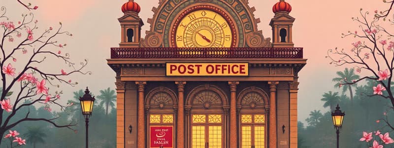 Indian Post Office Act, 1898 Overview