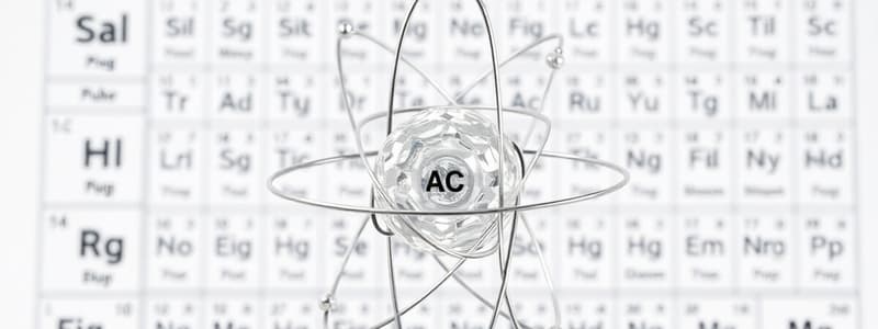 Basic Chemistry Concepts Quiz