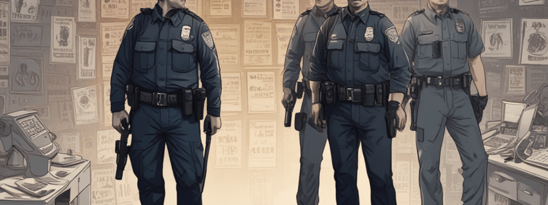 Legal Terminology and Law Enforcement Quiz