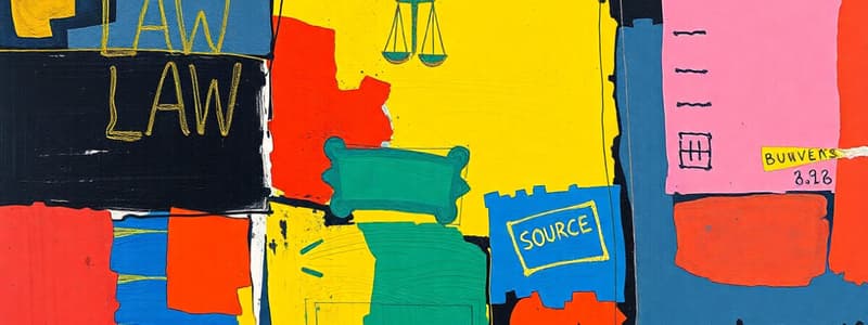 Sources of Law and Procedures in England