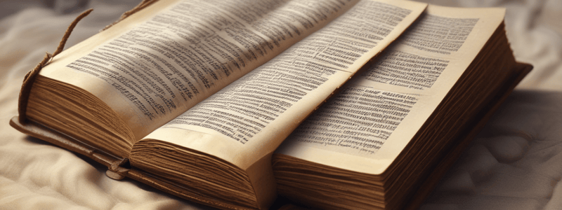 The Bible: Old Testament and New Testament