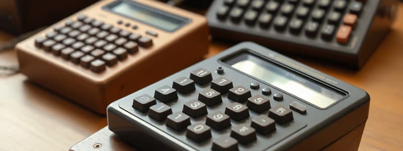 History of Calculating Tools and Computers