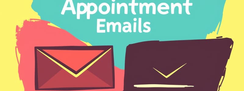 Business English: Appointment Emails