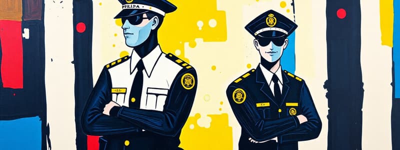 Quiz sobre Ética Policial e Administração Pública