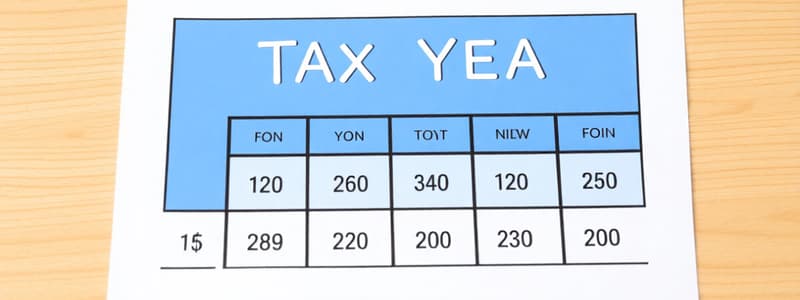 EA2 Study Unit 1.4 Entity Types, Methods, and Periods - Accounting Periods