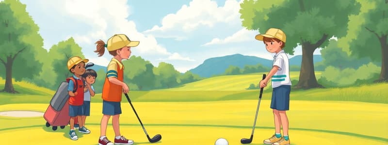 Golf Program Overview for Kids