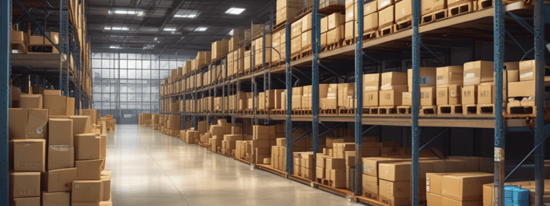 Warehouse Inventory Controls and Off-Site Storage Quiz