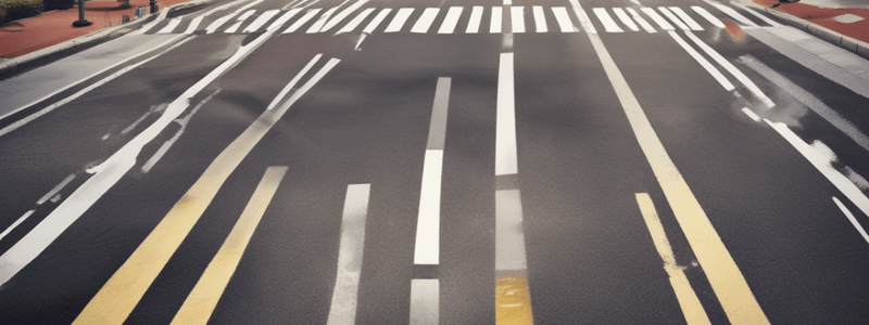 Understanding White Stop Lines and Crosswalk Markings