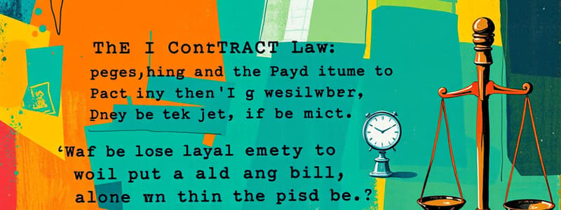 Contract Law: Express Terms and Promissory Statements