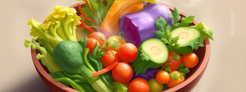 Maximizing Veggie Nutrition Quiz