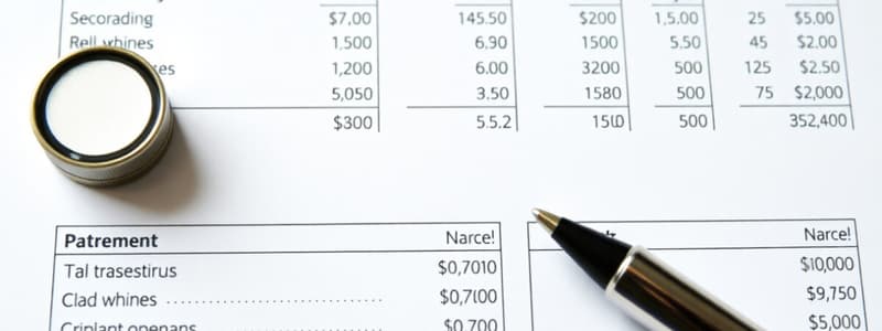 Financial Statements Overview