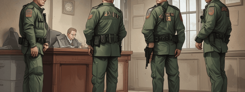 19-01 Military Law and Arrest Procedures