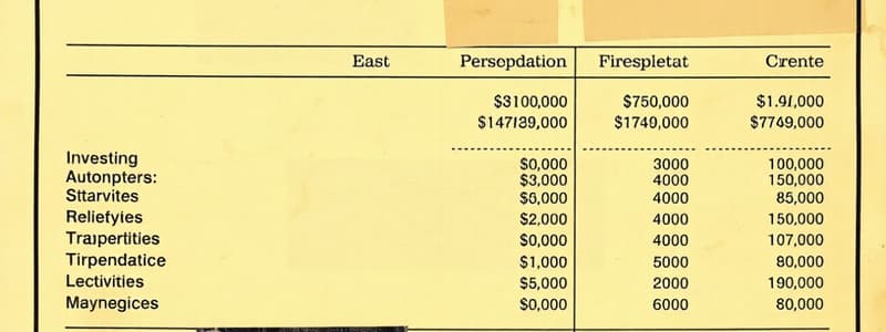 Cash Flow Statement Overview